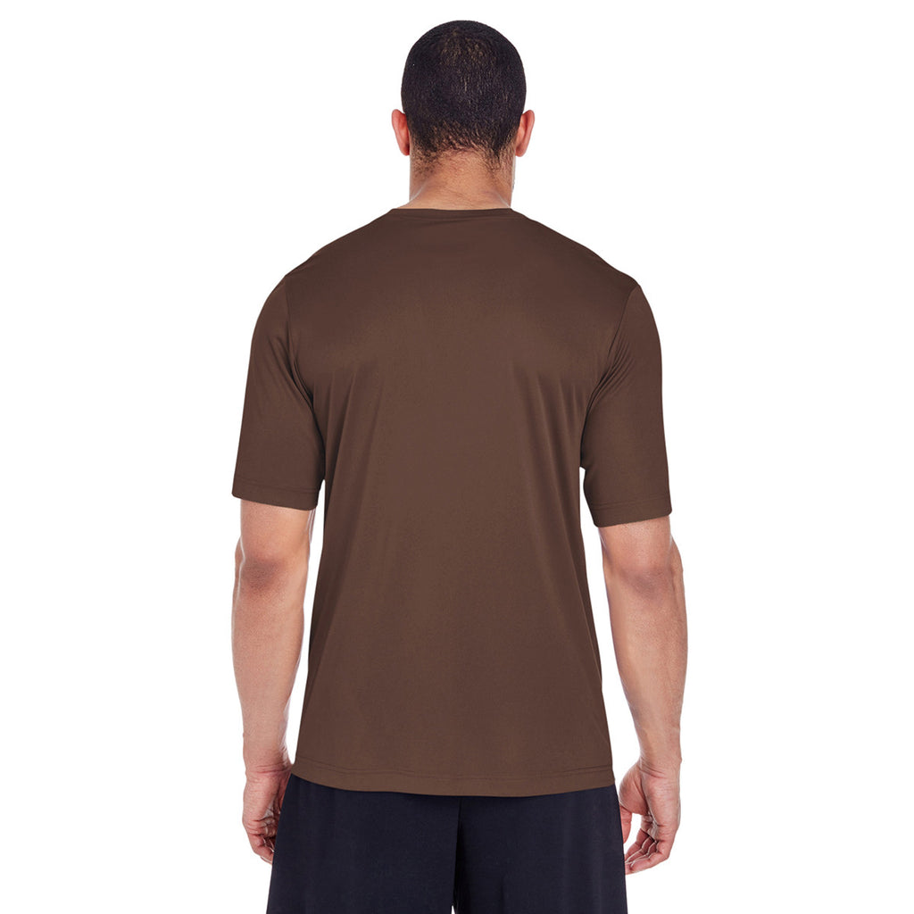 Team 365 Men's Sport Dark Brown Zone Performance T-Shirt