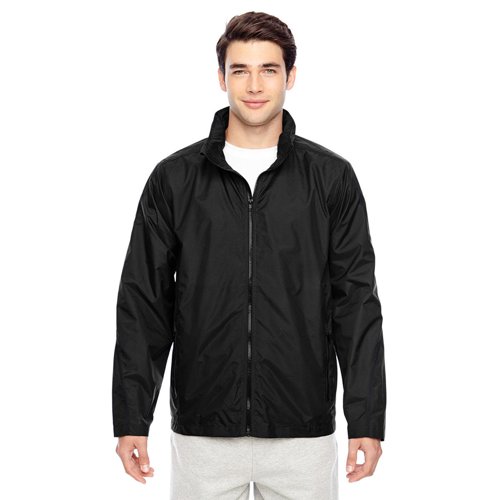 Team 365 Men's Black Conquest Jacket with Mesh Lining
