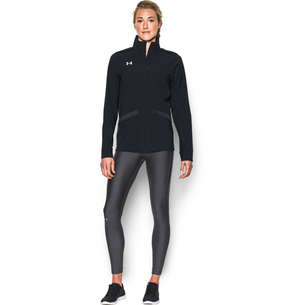 Under Armour Women's Black Pre-Game Woven Jacket