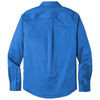 Port Authority Men's Strong Blue Long Sleeve SuperPro React Twill Shirt