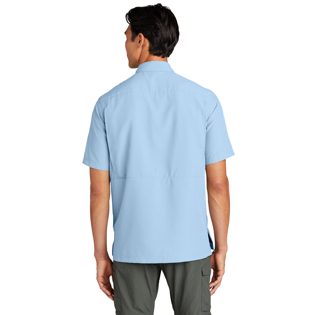 Port Authority Men's Light Blue Short Sleeve UV Daybreak Shirt