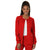Cherokee Women's Red Workwear Revolution Snap Front Warm-Up Jacket