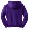 Sport-Tek Youth Purple Pullover Hooded Sweatshirt with Contrast Color