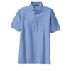 Port Authority Youth Light Blue Pique Knit Polo