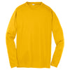 Sport-Tek Youth Gold Long Sleeve PosiCharge Competitor Tee