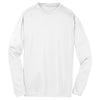 Sport-Tek Youth White Long Sleeve PosiCharge Competitor Tee
