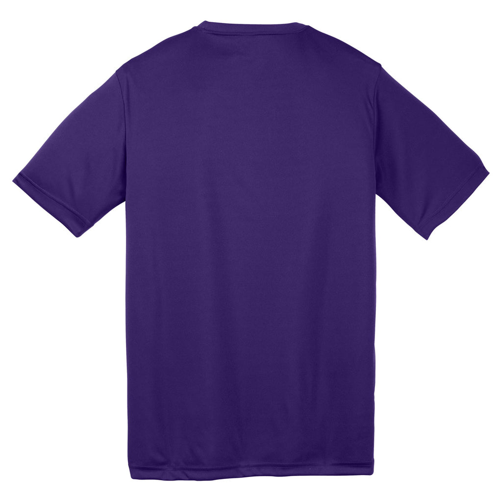 Sport-Tek Youth Purple PosiCharge Competitor Tee