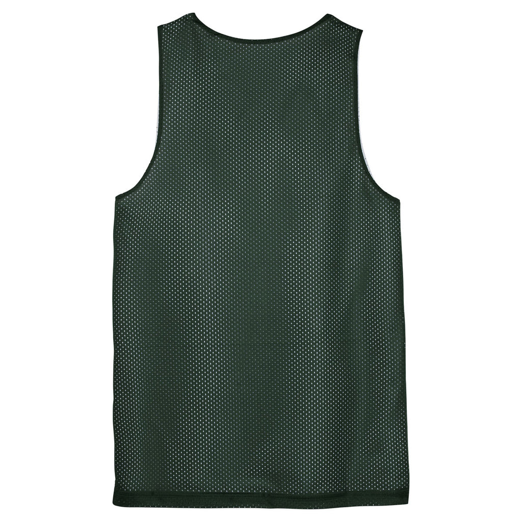 Sport-Tek Youth Forest Green PosiCharge Classic Mesh Reversible Tank