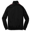 Sport-Tek Youth Black/ True Red Dot Sublimation Tricot Track Jacket