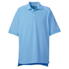 adidas Golf Men's ClimaLite Tide Blue S/S Pique Polo