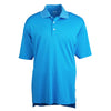 adidas Golf Men's ClimaLite Coast Blue S/S Poly Pique Polo