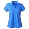 adidas Golf Women's ClimaLite Gulf Blue S/S Pique Polo