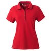 adidas Golf Women's ClimaLite Red/Black S/S Jersey Polo