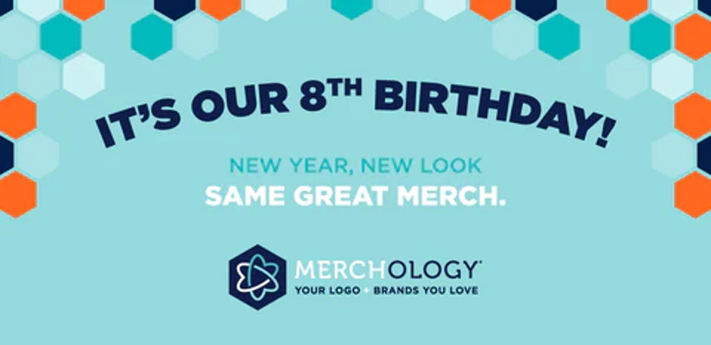 Merchology's 8th Birthday & Brand Refresh