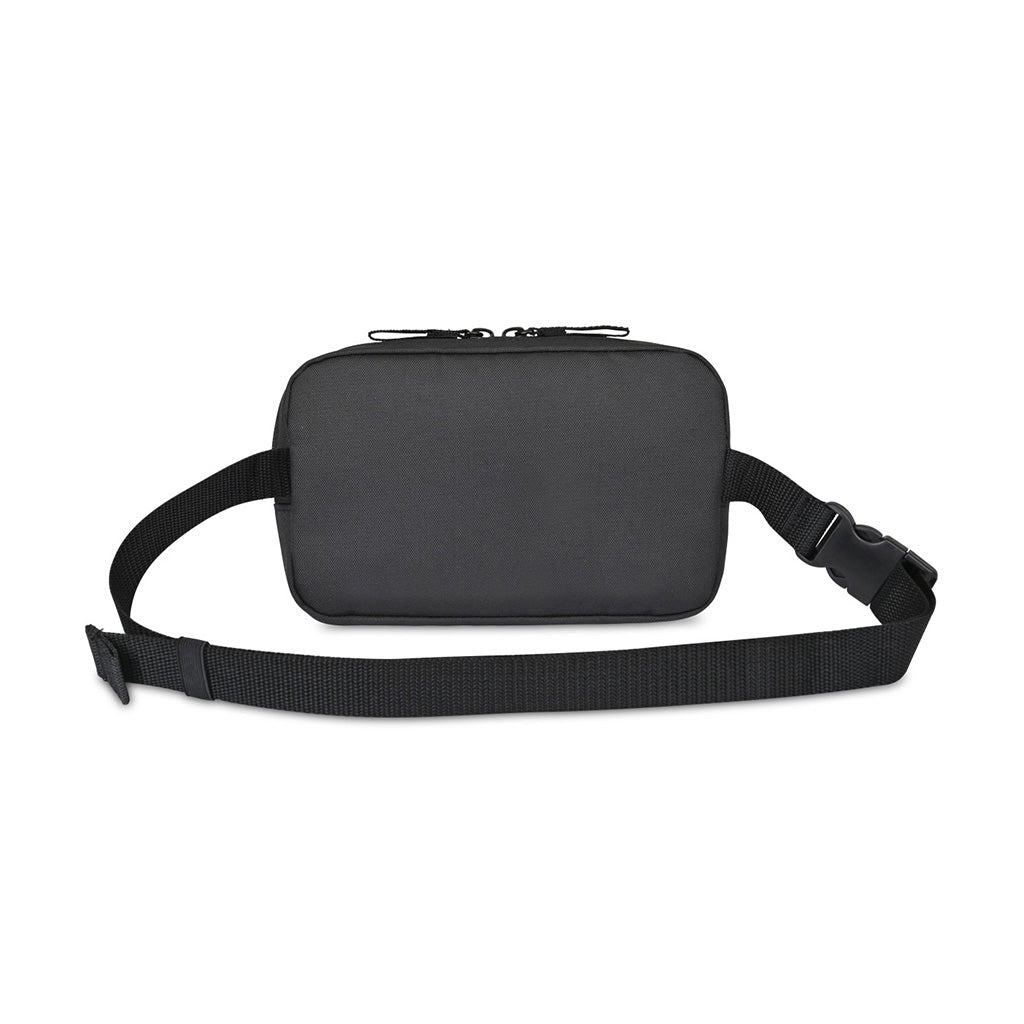 Gemline Black Repeat Recycled Poly Waist Pack
