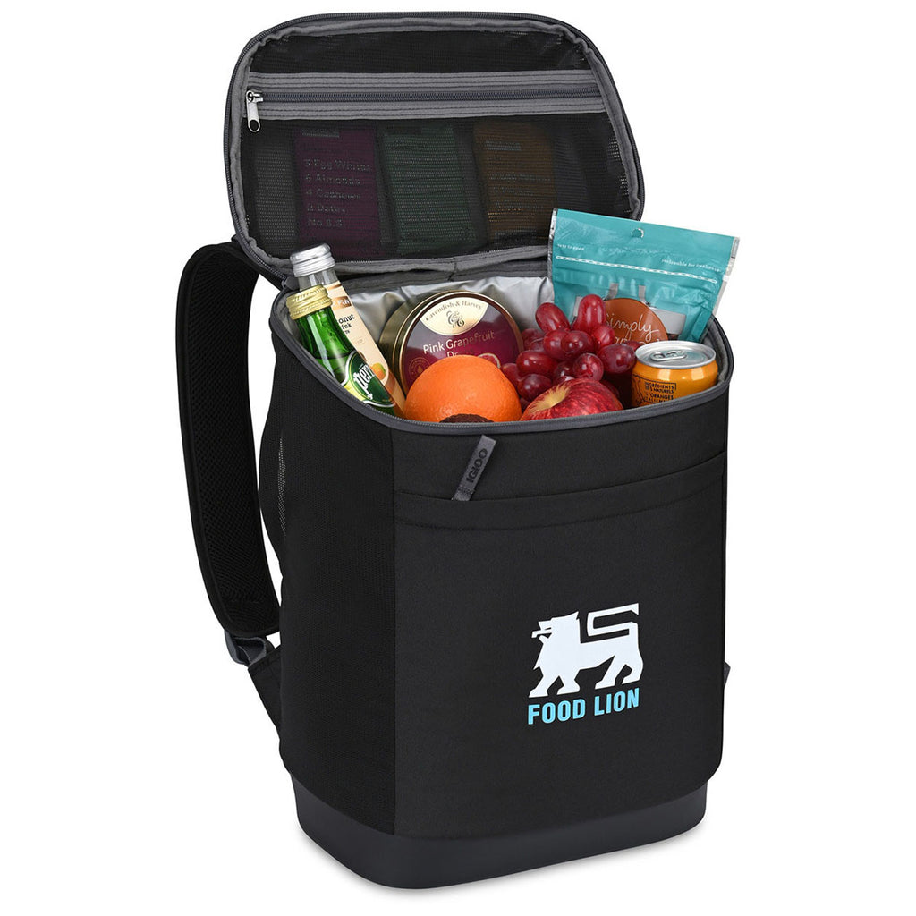 Igloo Black Day Chiller Backpack 24 Can Soft Cooler
