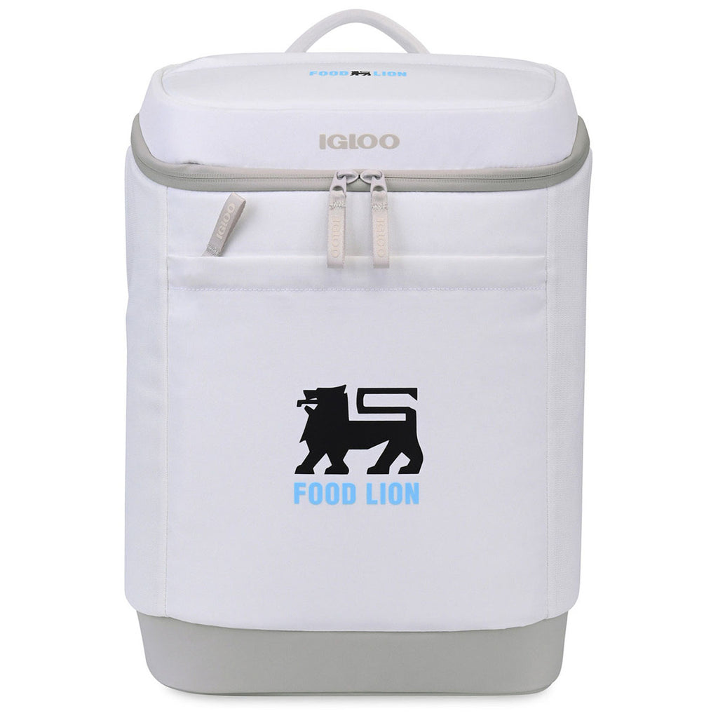 Igloo Cloud White Day Chiller Backpack 24 Can Soft Cooler