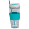 Cool Gear Teal Callisto Chiller Clear Straw Bottle - 24 Oz.