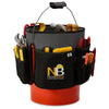 Heritage Supply Pro Dark Grey Recycled rPET 18-inch 5-Gallon Bucket Tool Organizer