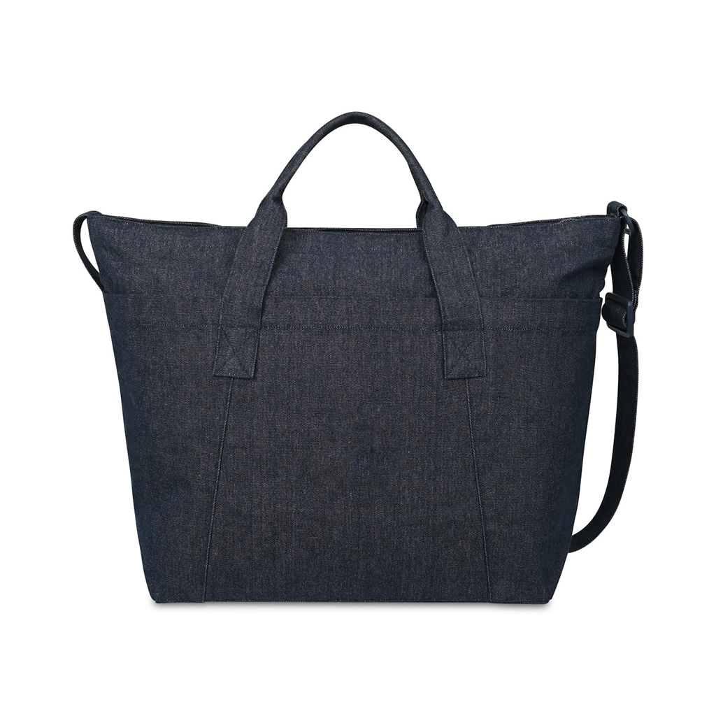 Gemline Indigo Denim Recycled Cotton Weekender Tote - AWARE