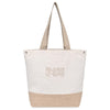 Gemline Natural Recycled Cotton Canvas Jute Tote - AWARE