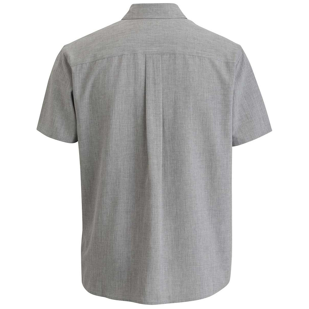 Edwards Men's Cool Grey Heather Melange Ultra-Light Chambray Shirt