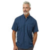Paragon Men's Navy Hatteras Performance Short Sleeve Fishing Shirt