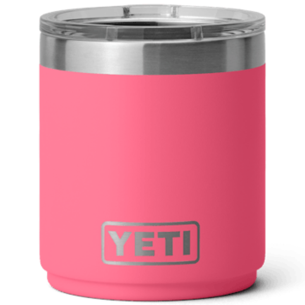 YETI Tropical Pink Rambler 10 oz Stackable Lowball 2.0 with Durasip Ce