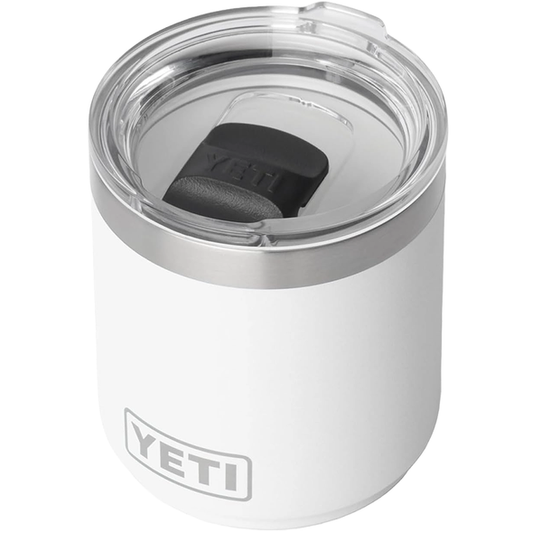 YETI White Rambler 10 oz Stackable Lowball 2.0 with Durasip Ceramic Li