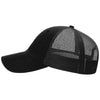 Richardson Black Garment Washed Trucker