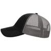 Richardson Black/Charcoal Garment Washed Trucker
