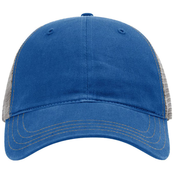 Richardson Royal/Charcoal Garment Washed Trucker