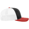 Richardson Black/White/Red Trucker Cap