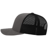 Richardson Charcoal/Black Trucker Cap