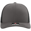 Richardson Charcoal/Black Trucker Cap