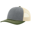 Richardson Heather Grey/Birch/Army Olive Trucker Cap