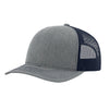 Richardson Heather Grey/Navy Trucker Cap