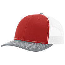 Richardson Red/White/Heather Grey Trucker Cap