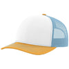 Richardson White/Columbia Blue/Yellow Trucker Cap