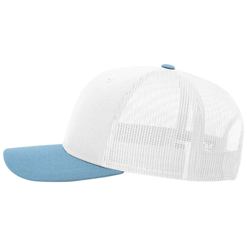 Richardson White/White/Columbia Blue Trucker Cap