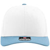Richardson White/White/Columbia Blue Trucker Cap