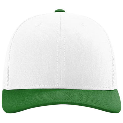 Richardson White/White/Kelly Trucker Cap
