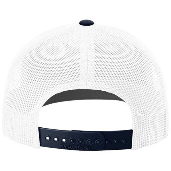 Richardson White/White/Navy Trucker Cap