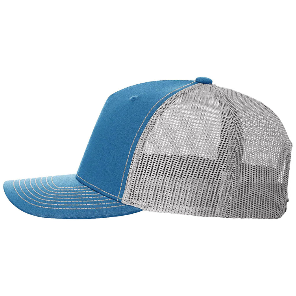 Richardson Cobalt Blue/Grey Five-Panel Trucker
