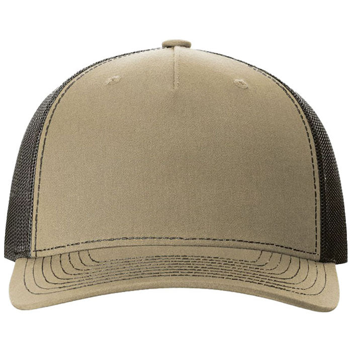 Richardson Khaki/Coffee Five-Panel Trucker