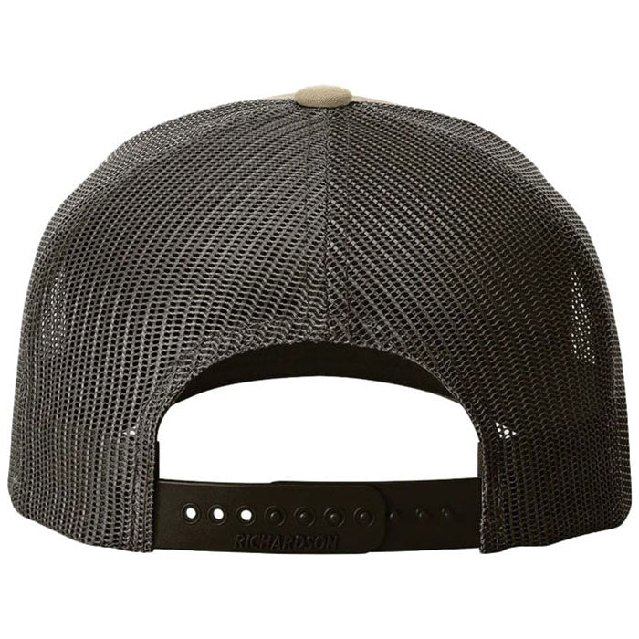Richardson Khaki/Coffee Five-Panel Trucker