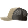 Richardson Khaki/Coffee Five-Panel Trucker