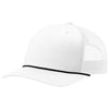 Richardson White/Black Five-Panel with Rope