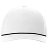 Richardson White/Black Five-Panel with Rope