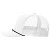 Richardson White/Navy Five-Panel with Rope